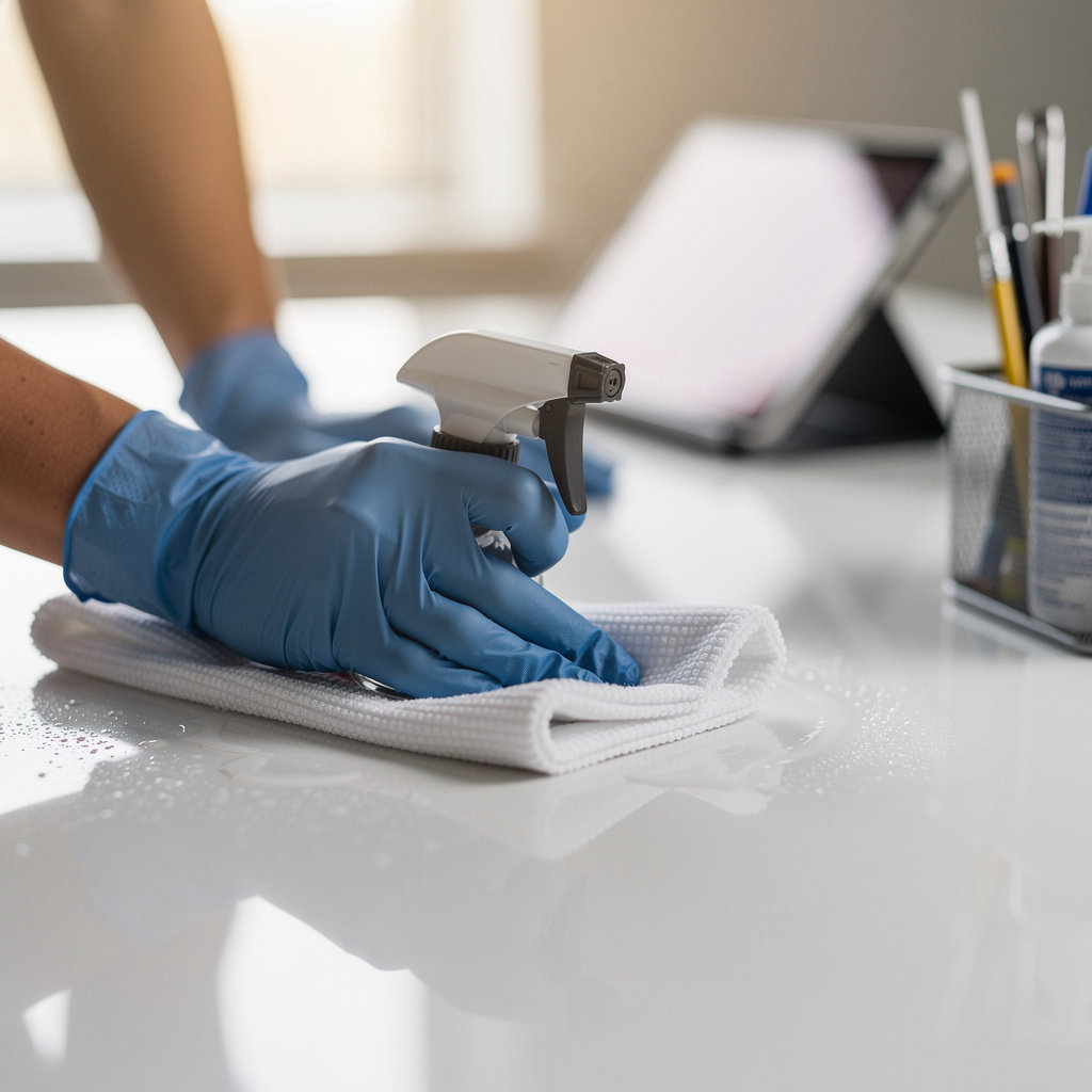 White Glove Janitorial Services website development process showing collaboration and planning for a professional online presence